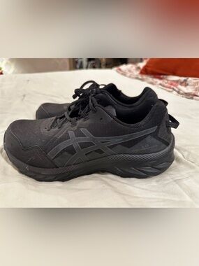 Asics Black Athletic Running Sneakers Extra Wide